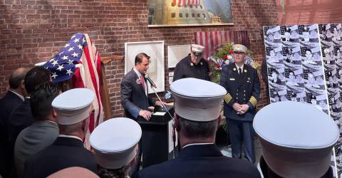 Somber Ceremony Marks 25th Anniversary of 9-11 at FDNY Museum
