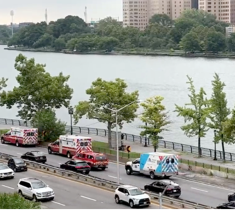 The police respond to a body found floating in the Harlem River on Aug. 4. The man was the second body found in a Manhattan river within a 48-hour period. The body of a woman was pulled from the water on Aug. 2.