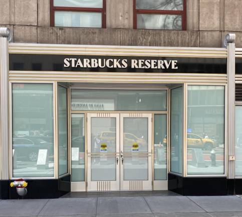 Starbucks Reserve is going in where Longchamps once was. Photo: Michael Oreskes
