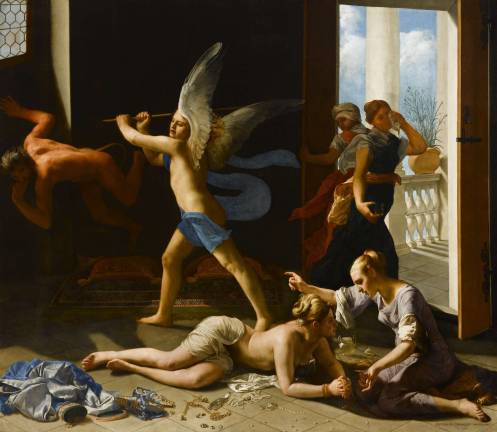 Guido Cagnacci (1601&#8211;1663). &quot;The Repentant Magdalene,&quot; ca. 1660-63. Oil on canvas. 90 1/4 x 104 3/4 inches. Norton Simon Art Foundation, Pasadena, California