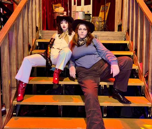 Saylor Lake (left) and Rae Jackson, for the Gay Cowboy Show.