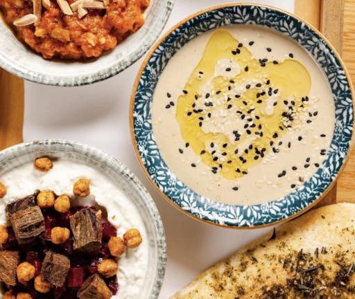 Some of the gorgeous gustibles at Upper West Side Israeli joint, Dagon.