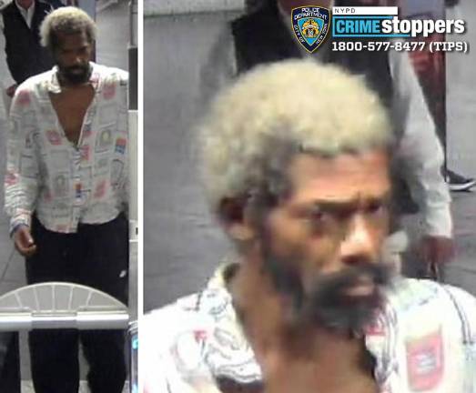 Wanted for elder assault at Grand Central Station, Sept. 16, 2026.