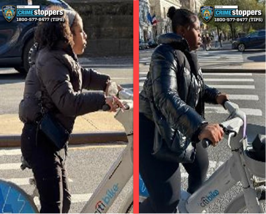 Wanted for Assault: Two CitiBike e-bikers, both young women, April 17.