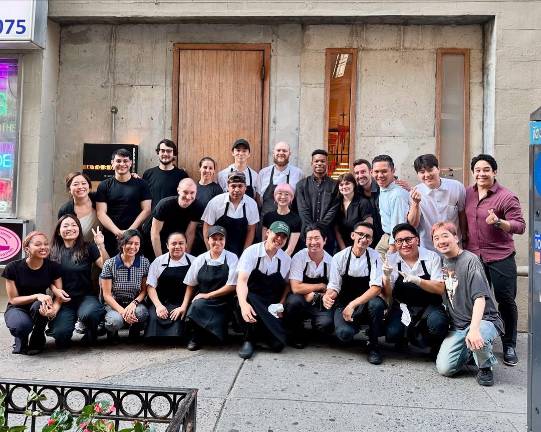 The crew at Atoboy celebrate their first anniversary.