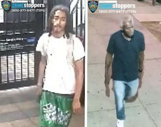 Wanted for Public Lewdness (left); and stabbing assault.