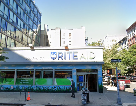 The three last Rite Aids in Manhattan are set to close on June 4, as part of a massive downsizing undertaken by the parent company nationwide. Pictured above: the doomed Rite Aid on First Avenue in the East Village.
