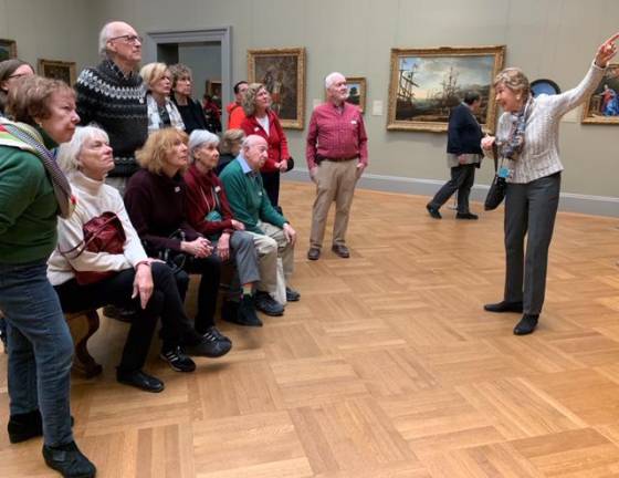 Group tour of the Metropolitan Museum. Photo courtesy of Carnegie Hill Village