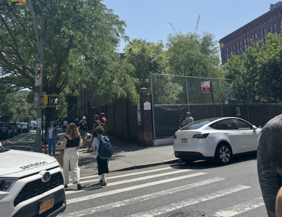 Corner where new Mission Building is to be built.