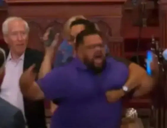 Larry Montes reportedly punched an elderly worshipper and hurled a racial slur at a security guard during the attack. The NYPD said that Montes told them about being motivated by antisemitic and anti-Black sentiment.