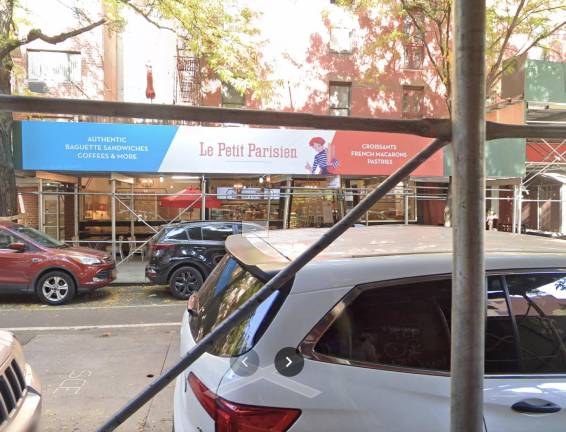 Le Petit Parisien suddenly closed in Aug. 2026; soon after it opened in 2022, it was under scaffolding, as was the opposite side of East 78th Street too.