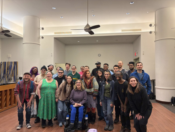 The Epice Players cast of “Rent” pose for a photo shortly before the opening night performance slated for June 4.
