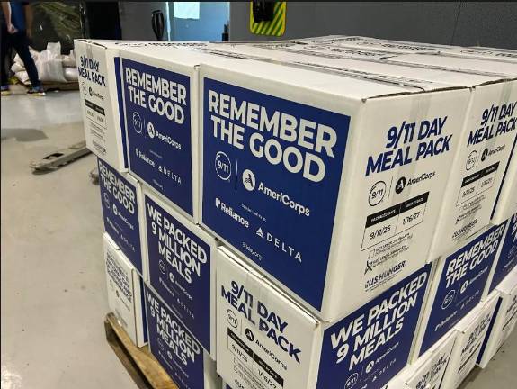 Two million meal kits were packed at a two-day National Service Day event in New York.