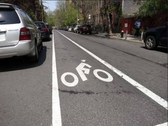 Bike lanes similar to this one could be added to several Upper East Side crosstown streets. Photo: Helen K, via flickr