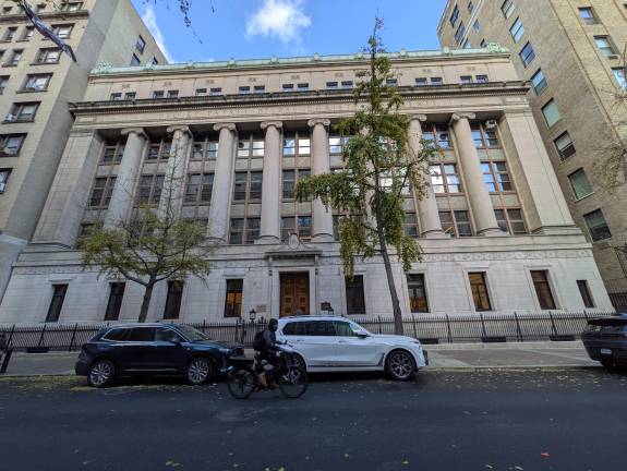 Regis High entrance at 55 E. 84th St., Nov. 13, 2025.