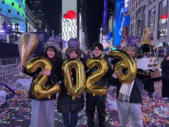 The spirits were still high after the confetti dropped in Times Square on Dec. 31 leading into Jan. 1.