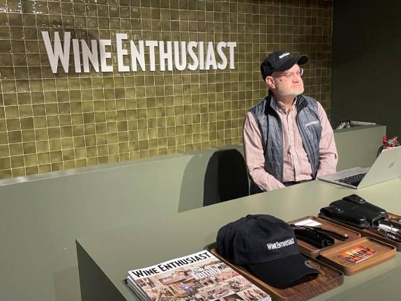 General manager Mark Selig at the front desk of the store.