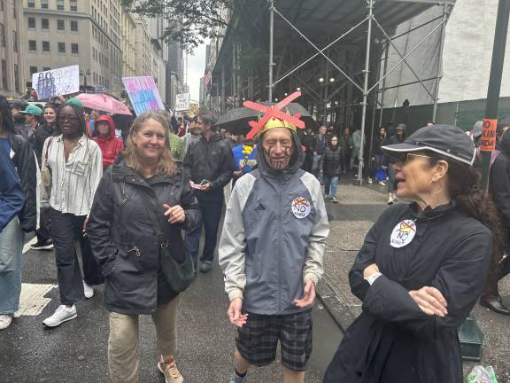 The June 14 “No Kings” protest in Manhattan started at Bryant Park and then proceeded on a march south, down Fifth Avenue to Madison Square Park. There were no arrests.