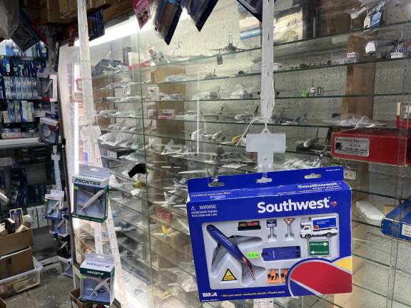 Keeping up with the hobby demands of the 21st Century, the store has many aircraft models for sale, ranging in size from tiny to almost a small desk top.