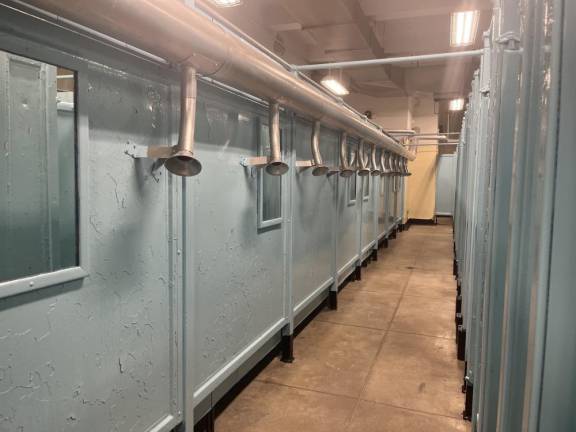 Joshua Satin, principal of the Ella Baker School, called the existing pool-side locker room “antiquated” in a statement. Photo courtesy of Julie Menin’s office