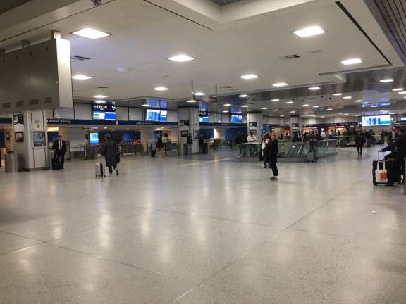 The main floor of Penn Station at 4:30 p.m. on Tuesday, March 10, 2020.