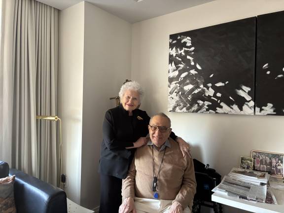 Rosalyn and Irwin Engelman in their Manhattan residence.