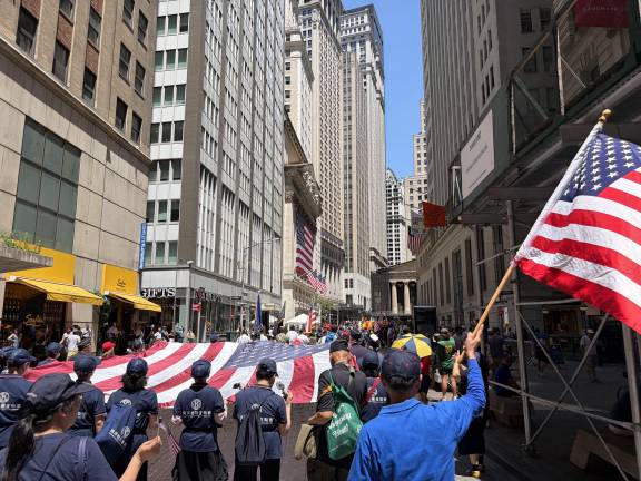 Independence Day marching up Broad Street.