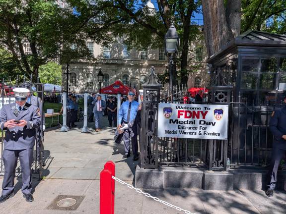 FDNY Medal Day at City Hall.