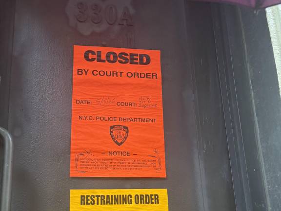 The residential building was ordered closed by police on May 15.