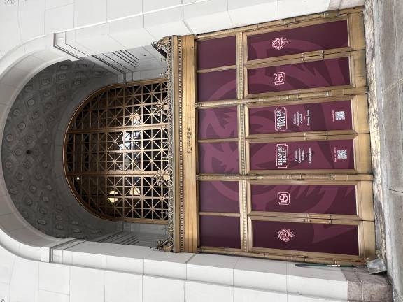 A public food hall is slated to open at the building in the coming months.