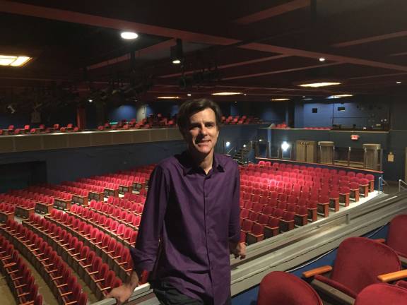 Andrew Byrne, artistic director of Symphony Space, at the institution's Peter Jay Sharp Theatre.