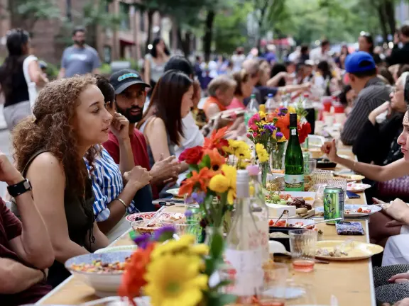 <b>The Upper East Side Longest Table took place from 6 to 8 p.m. July 29.</b>
