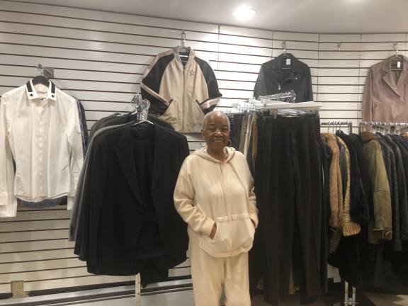 Cassandra Goins has an impressive men’s section, inspired by her good friend and actor, the late Michael K. Williams (<i>The Wire, Boardwalk Empire</i>), who contributed his personal inventory.