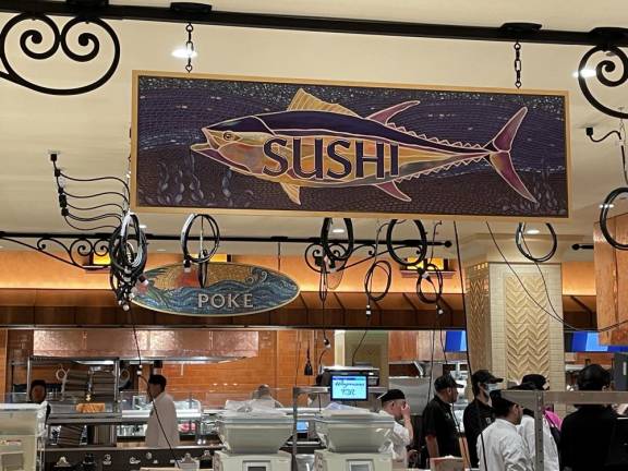 The sushi bar at the new Wegman’s.