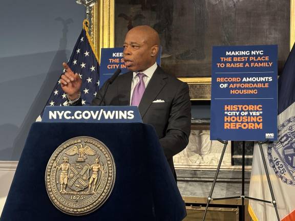 You’re Outta Here! Mayor Eric Adams said that Daily News reporter Chris Sommerfeldt was speaking out of turn at Hizzoner’s weekly off-topic press briefing and has banned him from future events.