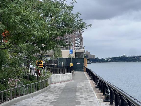 The Esplanade now terminates at E. 73rd Street, after a stretch between E. 71st Street and E. 78th Street closed due to construction for years. The remaining five blocks are expected to reopen this fall.