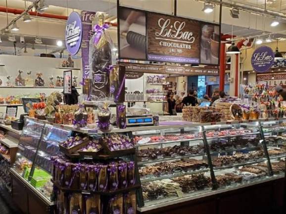 The interior of Li-Lac Chocolates newest retail outlet in Chelsea advises that the premium chocolate is still made from original recipes of the 100 year old company. Photo: Li-Lac Chocolates