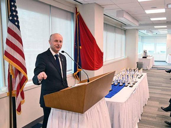 Andy Byford, when he was still president of the NYC Transit in February 2018.. President Trump tapped him as the man in charge of Amtrak’s plan to overhaul Penn Station.