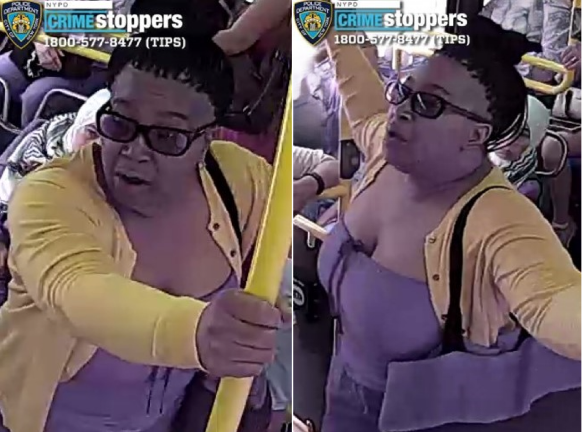 Wanted for assaulting senior woman on M15 bus, Sept. 23, 2025.