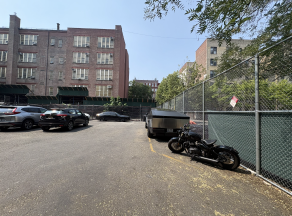 View of the lot from the entrance.