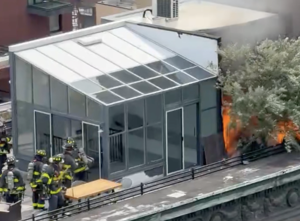 According to the FDNY, 38 fire and EMS personnel were dispatched.