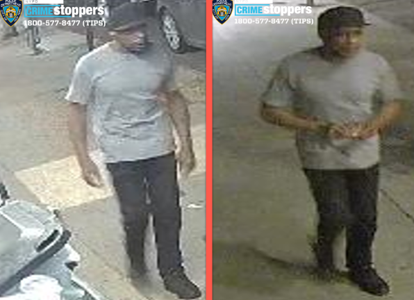 Assault and robbery suspect near Third Avenue and East 92nd Street, Aug. 18, 2025.