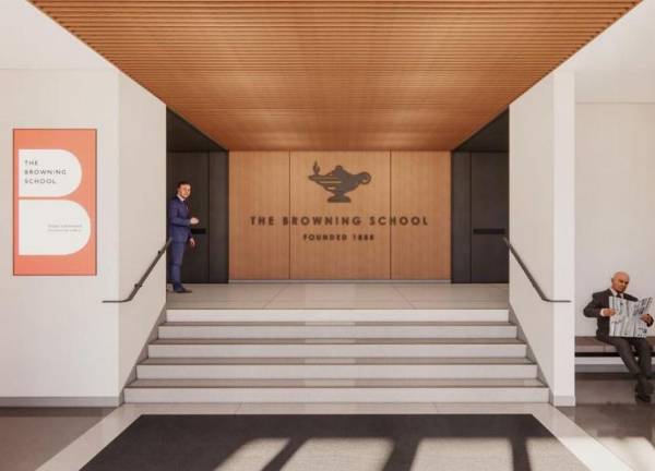 Browning School will finally open the doors to its new high school campus on East 64th Street, between First and Second avenues, in September. A ribbon cutting was held May 7.