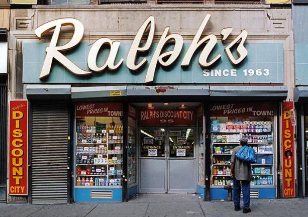 Ralph’s Discount City, a downtown store that closed, “was the cover of our first book.” Photo courtesy of James and Karla Murray