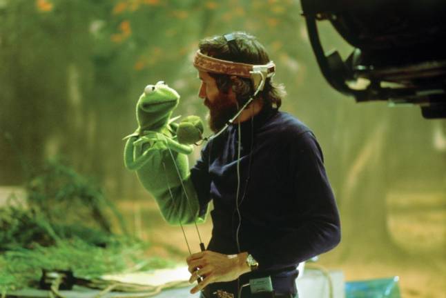 Jim Henson and Kermit the Frog in 1978 on the set of “The Muppet Movie.” Photo courtesy of The Jim Henson Company / Museum of the Moving Image