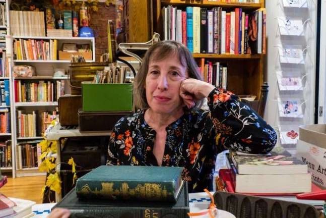 Bonnie Slotnick in her world of books. Photo: Maria Boyadjieva