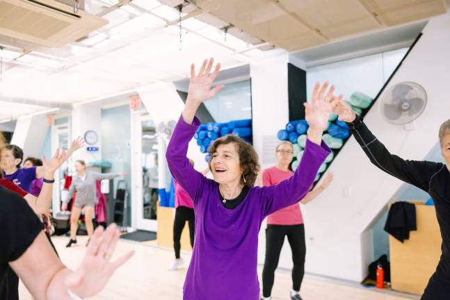A senior fitness class at Marlene Meyerson JCC.