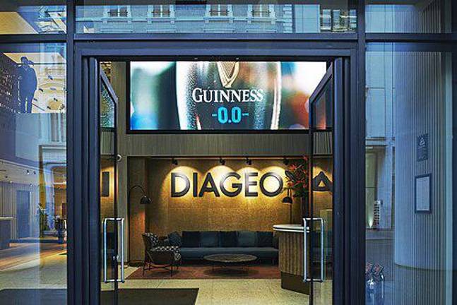 Diageo has its global headquarters located in London, England. While North American sales are falling, the company said was seeing stronger sales in Europe.