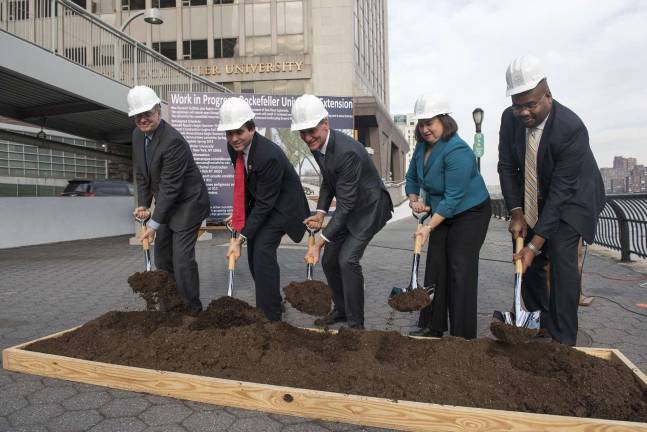 Repairing the seawall at Rockefeller Scrapbook