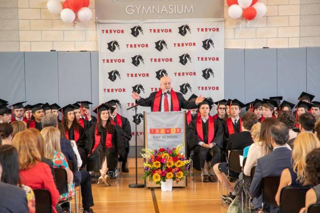 <b>Scott Reisinger will be presiding over his last graduation at Trevor Day School at the end of the current academic area as he heads to retirement, capping a 42 year career. </b>Photo: Courtesy Trevor Day School
